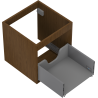 Mexen Box-A meuble sous-lavabo, 45 cm, 1 tiroir, noyer - 91AX0-0450-470-1-86