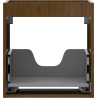 Mexen Box-A corps de l'armoire sous-lavabo 45 cm, 1 tiroir, noyer - 91AX0-0450-470-1-86