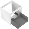 Mexen Box-A corps du meuble sous-lavabo 50 cm, 1 tiroir, blanc brillant - 91AX0-0500-470-1-00