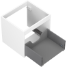 Mexen Box-A corps du meuble sous lavabo 50 cm, 1 tiroir, blanc mat - 91AX0-0500-470-1-01