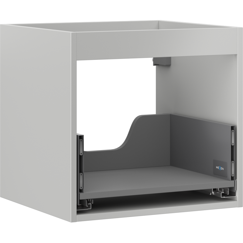 Mexen Box-A armoire de salle de bain sous vasque 50 cm, 1 tiroir, gris mat - 91AX0-0500-470-1-62