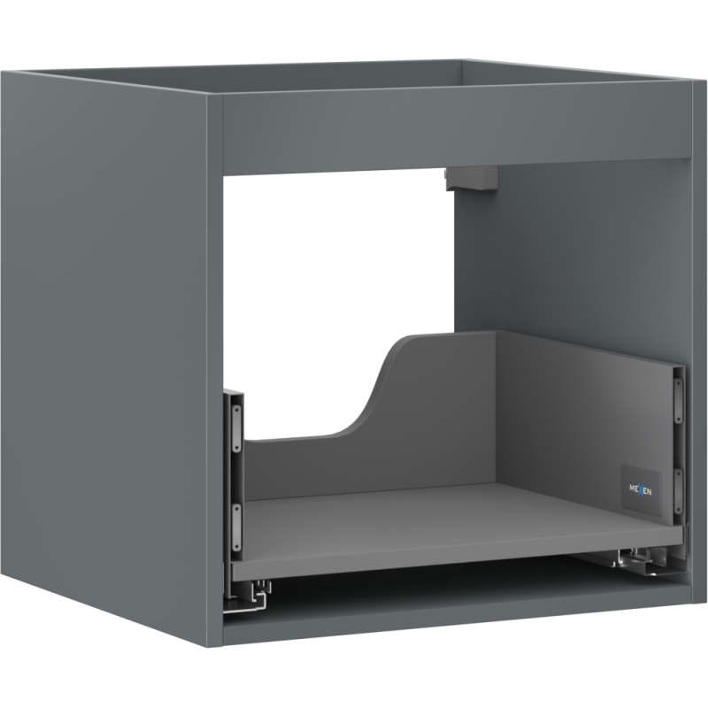 Mexen Box-A meuble sous-lavabo 50 cm, 1 tiroir, graphite mat - 91AX0-0500-470-1-66