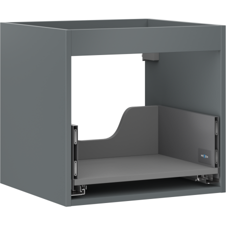 Mexen Box-A meuble sous-lavabo 50 cm, 1 tiroir, graphite mat - 91AX0-0500-470-1-66