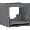 Mexen Box-A meuble sous-lavabo 50 cm, 1 tiroir, graphite mat - 91AX0-0500-470-1-66