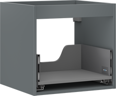 Mexen Box-A meuble sous-lavabo 50 cm, 1 tiroir, graphite mat - 91AX0-0500-470-1-66