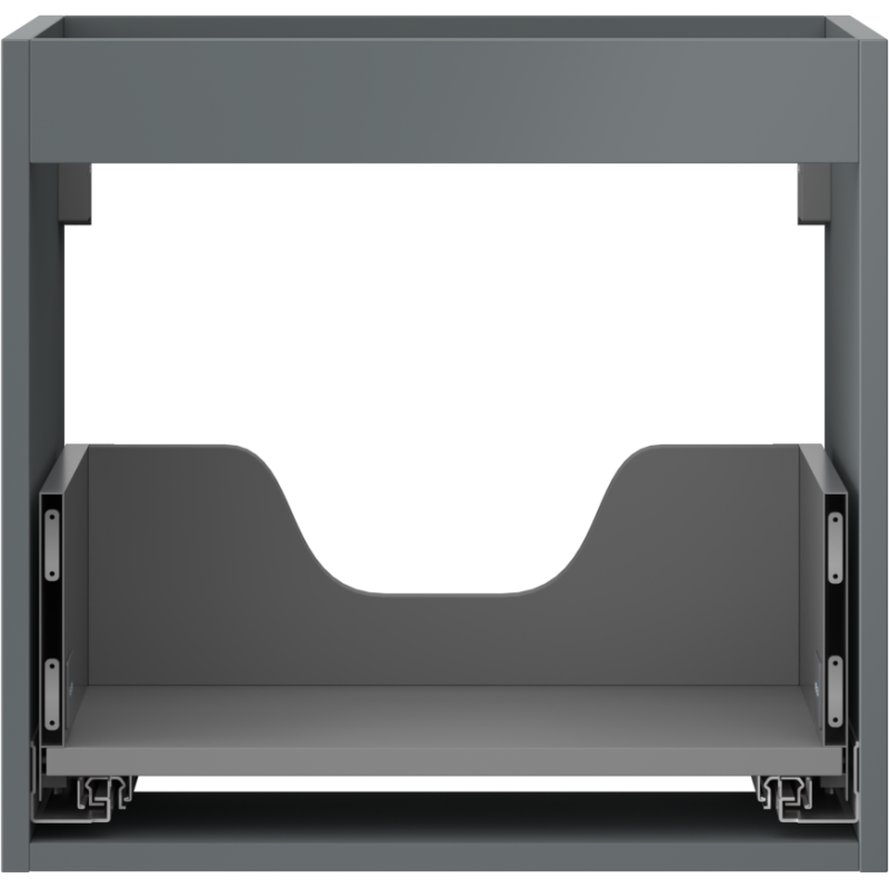 Mexen Box-A caisson d'armoire sous lavabo 50 cm, 1 tiroir, graphite mat - 91AX0-0500-470-1-66