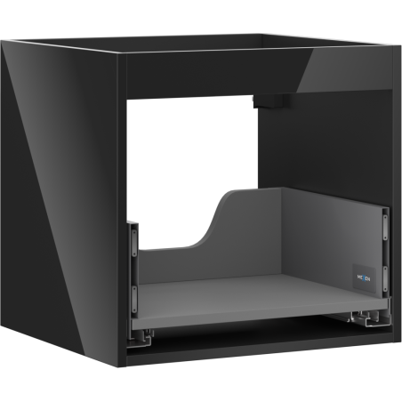 Mexen Box-A corps de meuble sous-lavabo 50 cm, 1 tiroir, noir brillant - 91AX0-0500-470-1-70