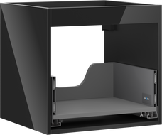 Mexen Box-A corps de meuble sous-lavabo 50 cm, 1 tiroir, noir brillant - 91AX0-0500-470-1-70