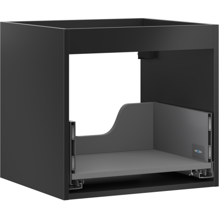 Mexen Box-A corps d'armoire de salle de bain 50 cm, 1 tiroir, noir mat - 91AX0-0500-470-1-71