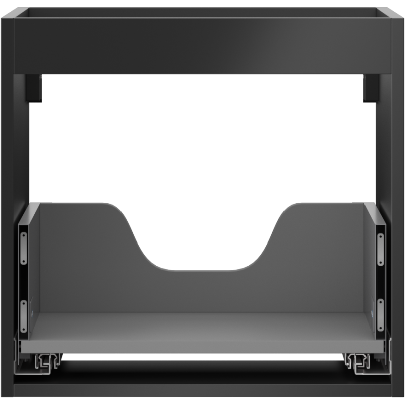 Mexen Box-A corps de meuble sous-lavabo 50 cm, 1 tiroir, noir mat - 91AX0-0500-470-1-71