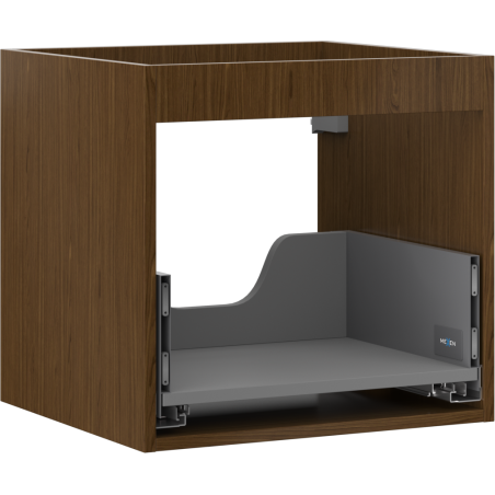 Mexen Box-A corps de meuble de salle de bains 50 cm, 1 tiroir, noyer - 91AX0-0500-470-1-86