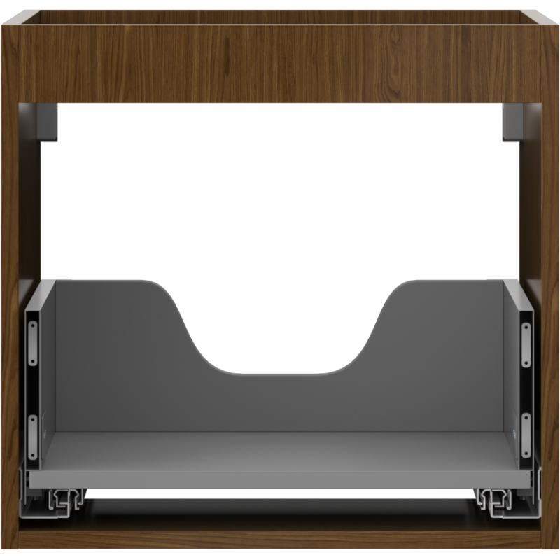 Mexen Box-A corps de meuble de salle de bains 50 cm, 1 tiroir, noyer - 91AX0-0500-470-1-86