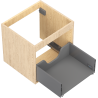 Corps de meuble sous-vasque Mexen Box-A de 50 cm, 1 tiroir, chêne - 91AX0-0500-470-1-81