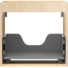 Mexen Box-A corps d'armoire sous lavabo 50 cm, 1 tiroir, chêne - 91AX0-0500-470-1-81