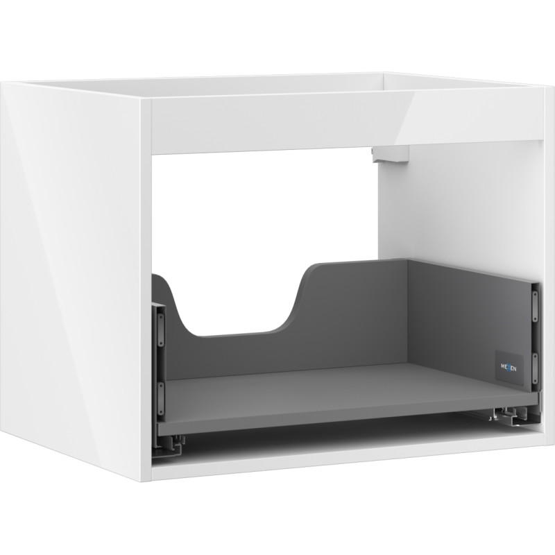 Mexen Box-A corps d'armoire sous-lavabo 60 cm, 1 tiroir, blanc brillant - 91AX0-0600-470-1-00