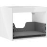 Mexen Box-A caisson d'armoire sous lavabo 60 cm, 1 tiroir, blanc brillant - 91AX0-0600-470-1-00