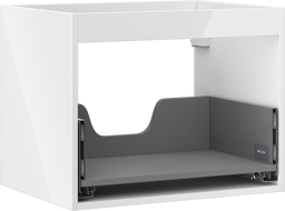 Mexen Box-A corps d'armoire sous-lavabo 60 cm, 1 tiroir, blanc brillant - 91AX0-0600-470-1-00
