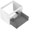 Mexen Box-A corps d'armoire sous-lavabo 60 cm, 1 tiroir, blanc brillant - 91AX0-0600-470-1-00