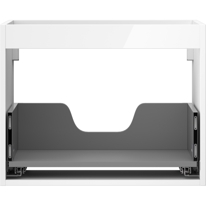 Mexen Box-A corps de meuble sous-vasque 60 cm, 1 tiroir, blanc brillant - 91AX0-0600-470-1-00