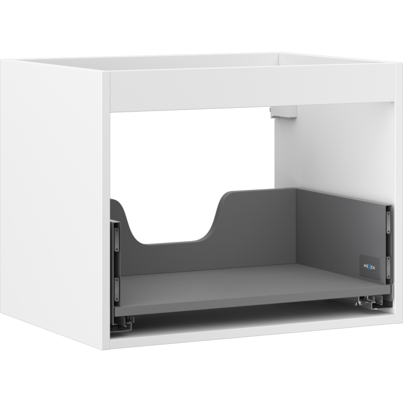 Meuble sous-vasque Mexen Box-A 60 cm, 1 tiroir, blanc mat - 91AX0-0600-470-1-01