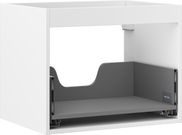Meuble sous-vasque Mexen Box-A 60 cm, 1 tiroir, blanc mat - 91AX0-0600-470-1-01