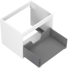 Meuble sous-vasque Mexen Box-A 60 cm, 1 tiroir, blanc mat - 91AX0-0600-470-1-01