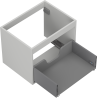 Mexen Box-A corps de meuble sous lavabo 60 cm, 1 tiroir, gris mat - 91AX0-0600-470-1-62