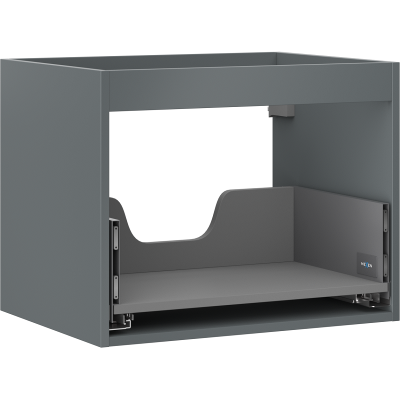 Mexen Box-A corps de meuble sous-lavabo 60 cm, 1 tiroir, graphite mat - 91AX0-0600-470-1-66