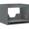 Mexen Box-A corps de meuble sous-lavabo 60 cm, 1 tiroir, graphite mat - 91AX0-0600-470-1-66