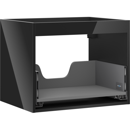 Mexen Box-A corps de meuble sous-lavabo 60 cm, 1 tiroir, noir brillant - 91AX0-0600-470-1-70