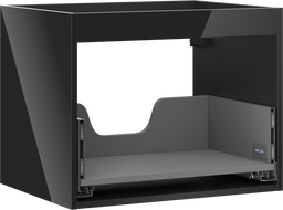 Mexen Box-A meuble lavabo 60 cm, 1 tiroir, noir brillant - 91AX0-0600-470-1-70