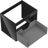 Mexen Box-A corps de meuble sous-lavabo 60 cm, 1 tiroir, noir brillant - 91AX0-0600-470-1-70