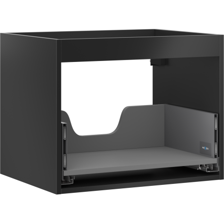 Mexen Box-A corps de meuble sous-lavabo 60 cm, 1 tiroir, noir mat - 91AX0-0600-470-1-71