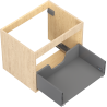 Mexen Box-A caisson de meuble sous-lavabo 60 cm, 1 tiroir, chêne - 91AX0-0600-470-1-81