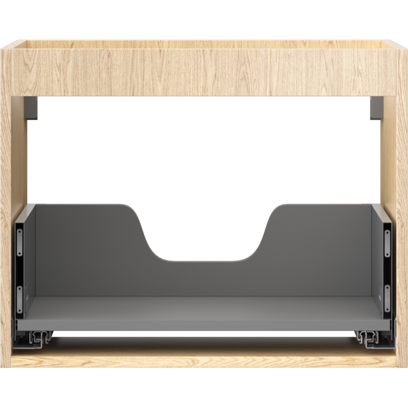 Mexen Box-A corps de meuble sous-lavabo 60 cm, 1 tiroir, chêne - 91AX0-0600-470-1-81