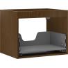 Mexen Box-A meuble sous-lavabo 60 cm, 1 tiroir, noyer - 91AX0-0600-470-1-86