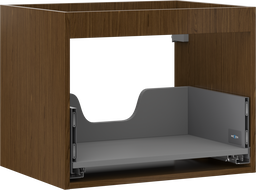 Mexen Box-A cadre de meuble sous lavabo 60 cm, 1 tiroir, noyer - 91AX0-0600-470-1-86