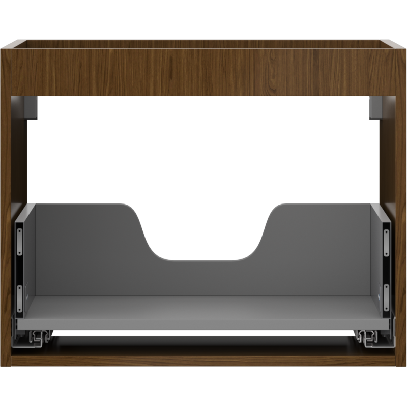 Mexen Box-A cadre de meuble sous lavabo 60 cm, 1 tiroir, noyer - 91AX0-0600-470-1-86