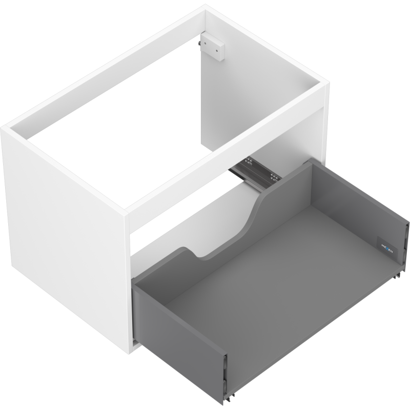 Mexen Box-A corps de meuble sous-lavabo 70 cm, 1 tiroir, blanc mat - 91AX0-0700-470-1-01