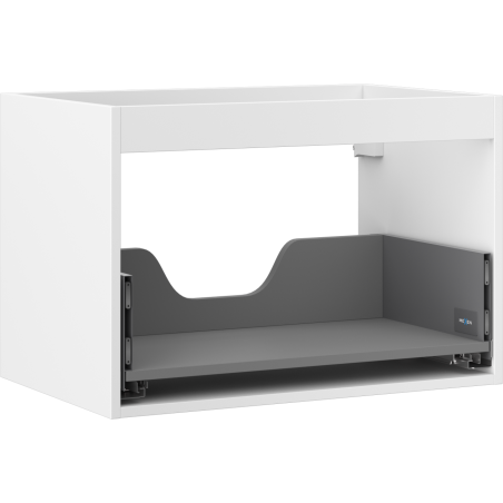 Corps de meuble sous-vasque Mexen Box-A 70 cm, 1 tiroir, blanc mat - 91AX0-0700-470-1-01