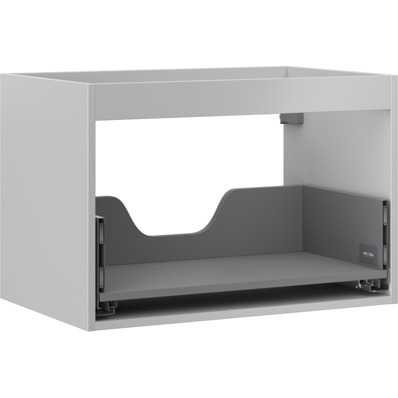 Mexen Box-A corps d'armoire sous-lavabo 70 cm, 1 tiroir, gris mat - 91AX0-0700-470-1-62