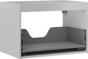 Mexen Box-A corps d'armoire sous-lavabo 70 cm, 1 tiroir, gris mat - 91AX0-0700-470-1-62