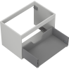 Mexen Box-A corps d'armoire sous-lavabo 70 cm, 1 tiroir, gris mat - 91AX0-0700-470-1-62