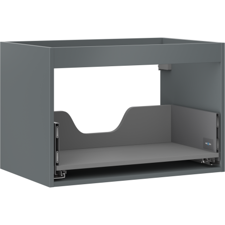 Mexen Box-A corps de meuble lavabo 70 cm, 1 tiroir, graphite mat - 91AX0-0700-470-1-66