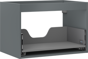 Mexen Box-A corps d'armoire sous lavabo 70 cm, 1 tiroir, graphite mat - 91AX0-0700-470-1-66