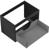 Mexen Box-A corps de meuble sous-lavabo 70 cm, 1 tiroir, noir mat - 91AX0-0700-470-1-71
