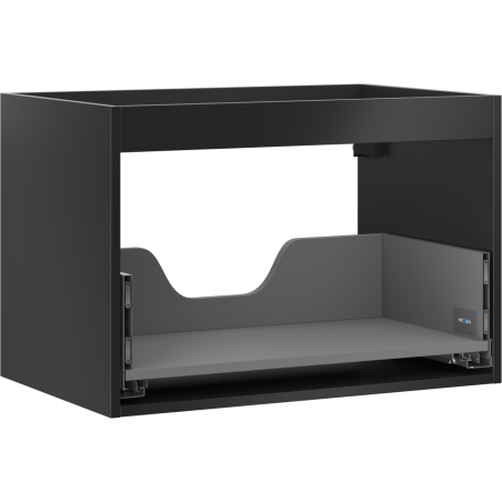 Mexen Box-A armoire de salle de bain 70 cm, 1 tiroir, noir mat - 91AX0-0700-470-1-71