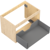 Mexen Box-A Corps de meuble sous-vasque 70 cm, 1 tiroir, chêne - 91AX0-0700-470-1-81