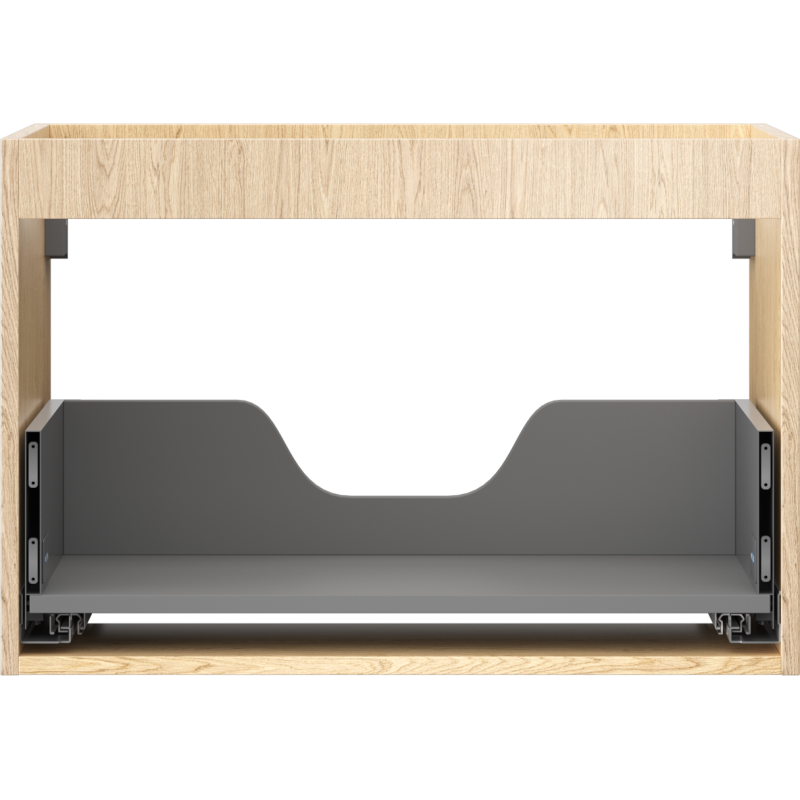 Mexen Box-A corps de meuble sous vasque 70 cm, 1 tiroir, chêne - 91AX0-0700-470-1-81
