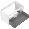 Mexen Box-A corps de meuble sous lavabo 80 cm, 1 tiroir, blanc brillant - 91AX0-0800-470-1-00